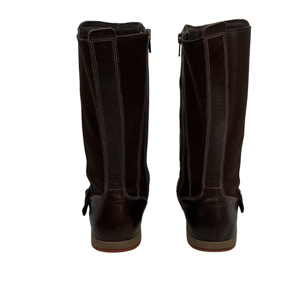Chaco Mara Waterproof Mid-Calf Leather Riding Boots Womens Brown 8/9 - Picture 4 of 14